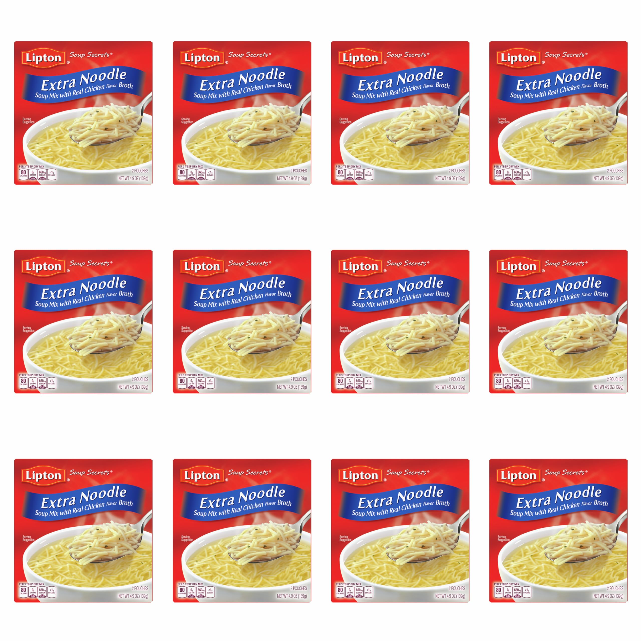 SOUP SECRETS Extra Noodle Soup pack with extra noodles for a hearty meal