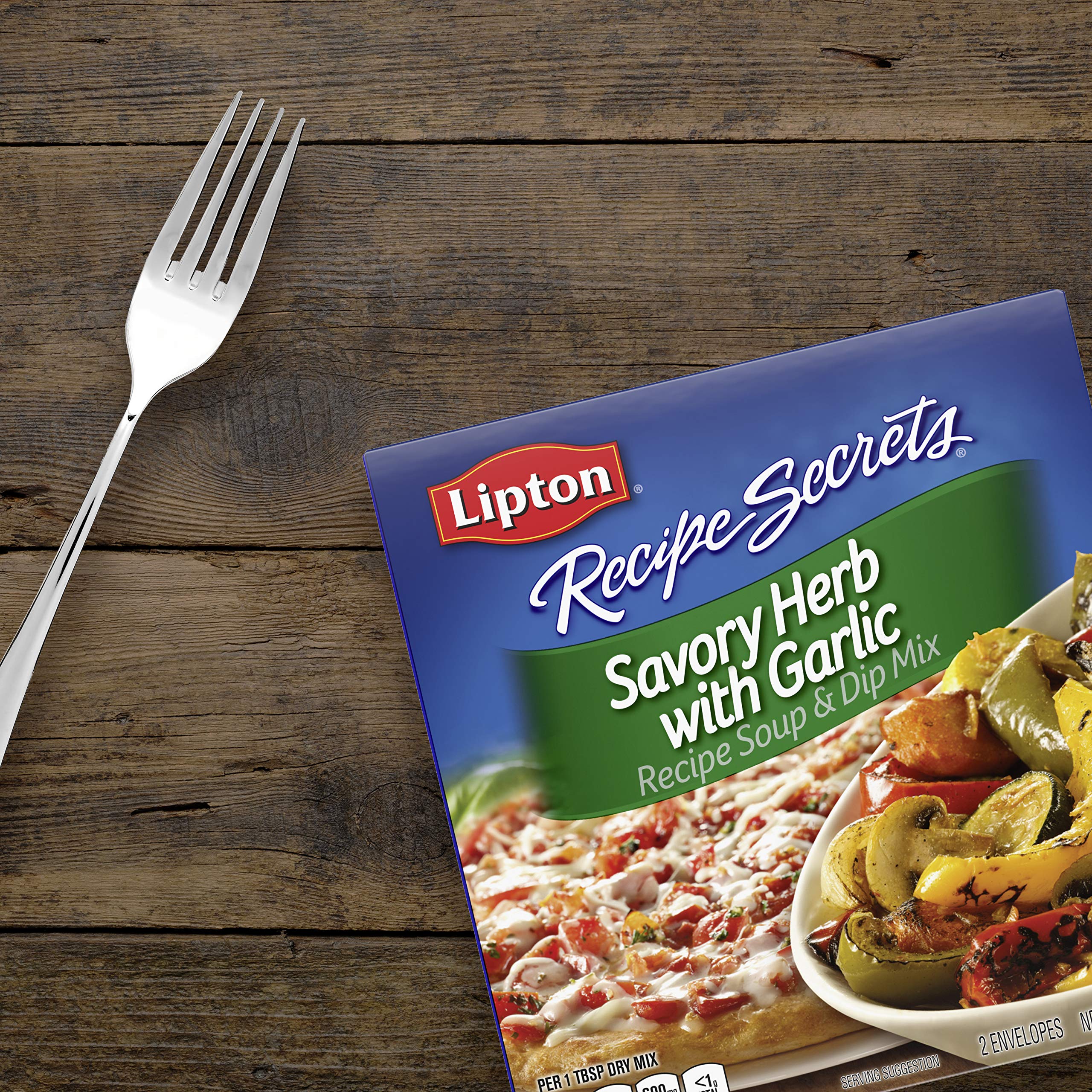 Soup being served from Lipton mix-based broth.