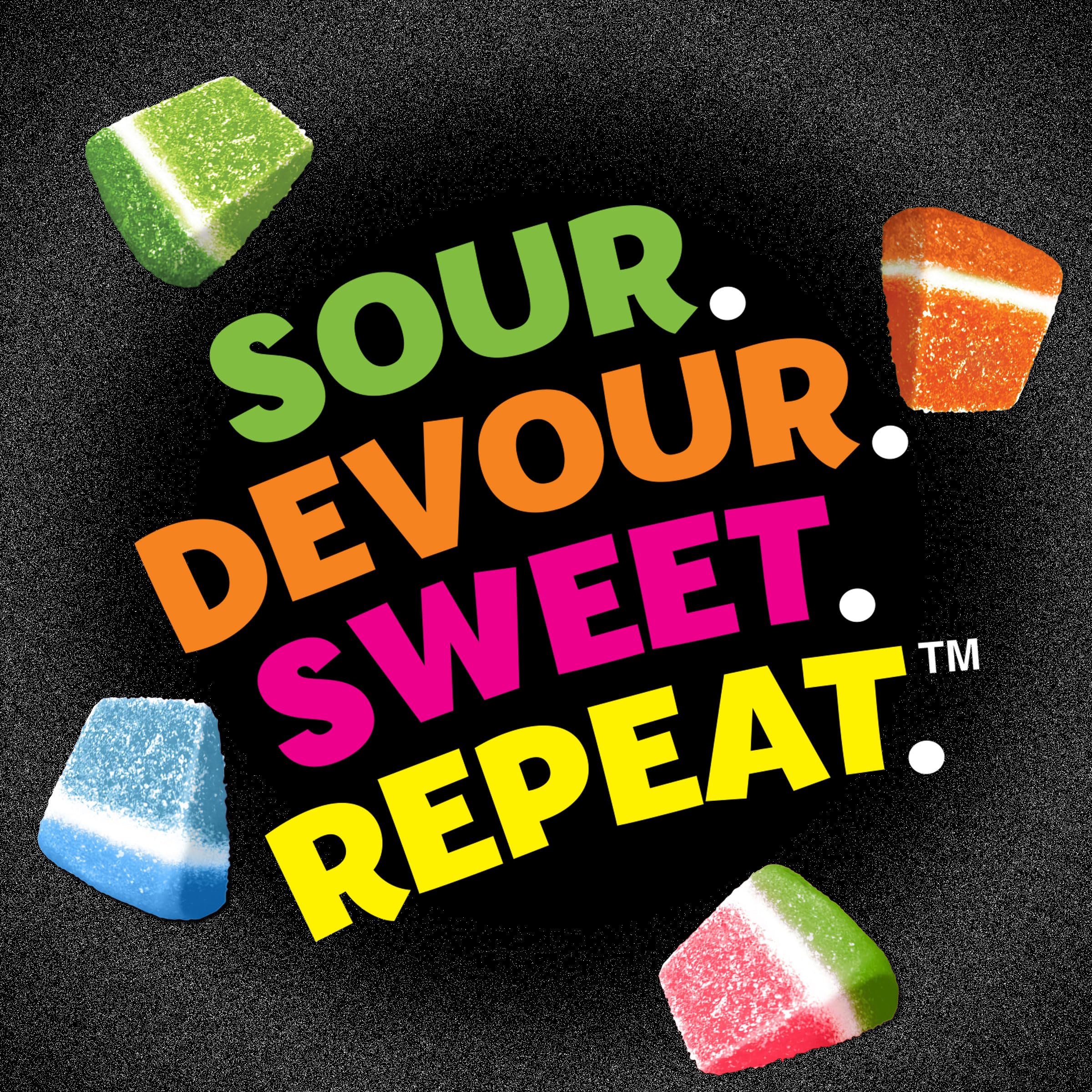Sour Jacks Assorted Fruit wedges, versatile snack option.