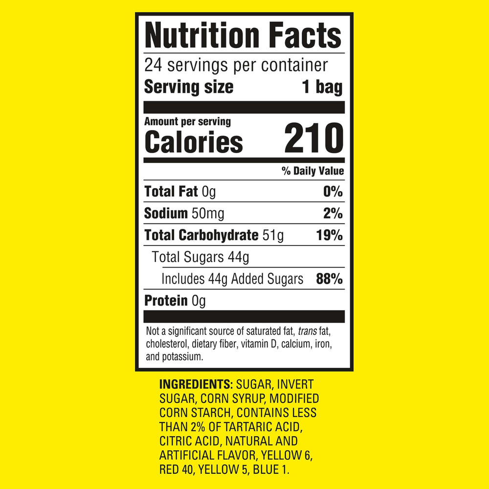Sour Patch Kids assorted fruit flavors provide bold tasting variety