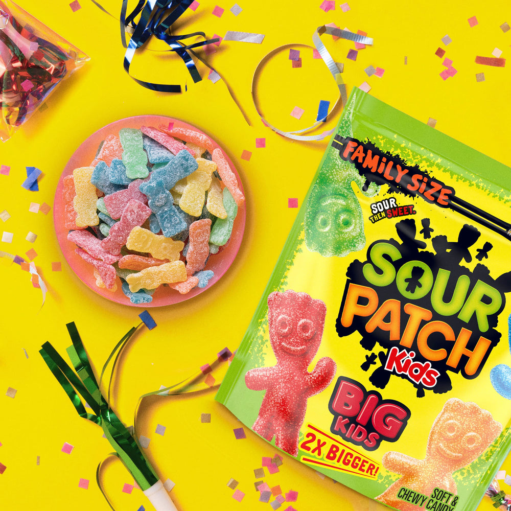 Sour Patch Kids Big Kids after-school snack, easy to share with friends.