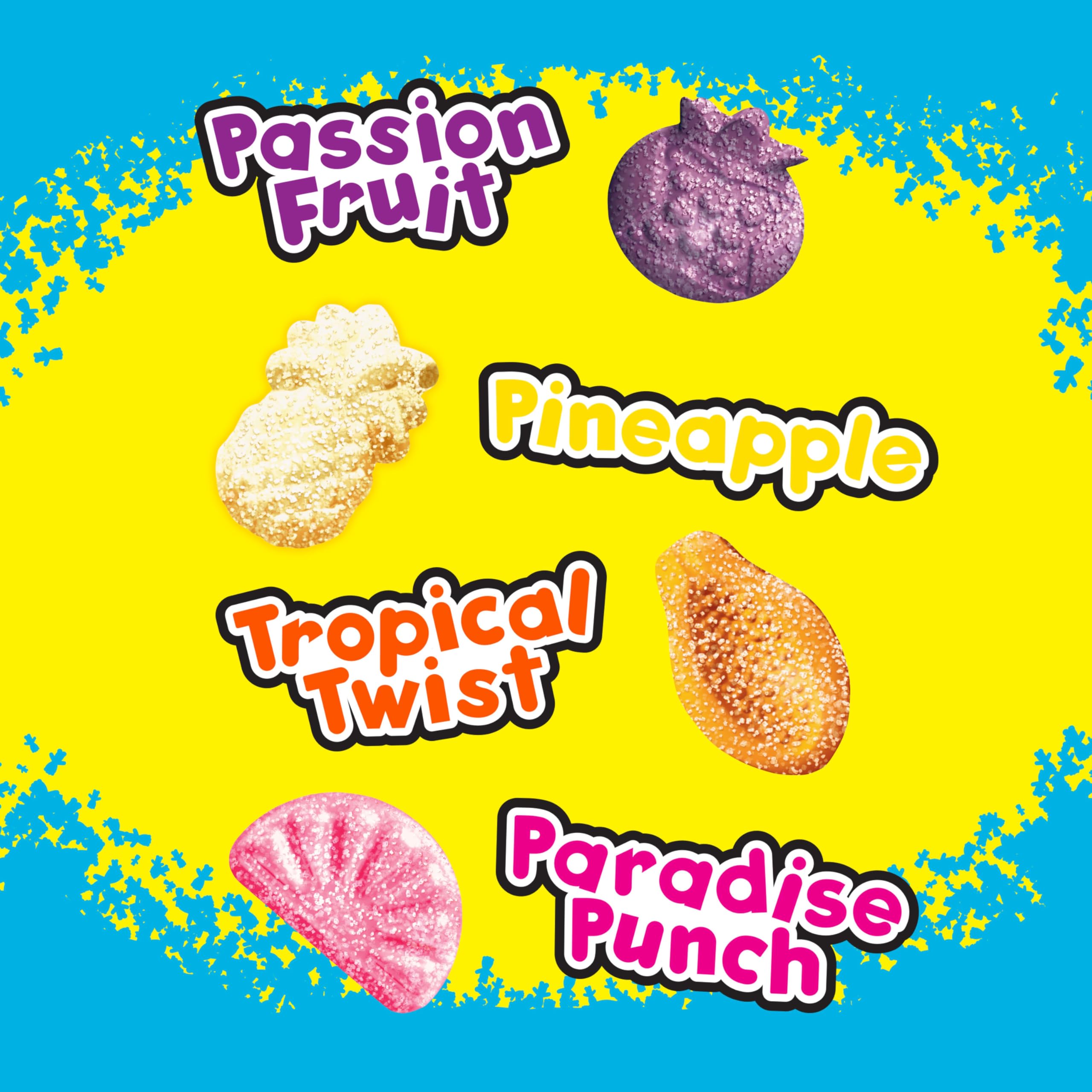 Sour Patch Kids Fruits Tropical Mix pineapple piece ready for snacking.