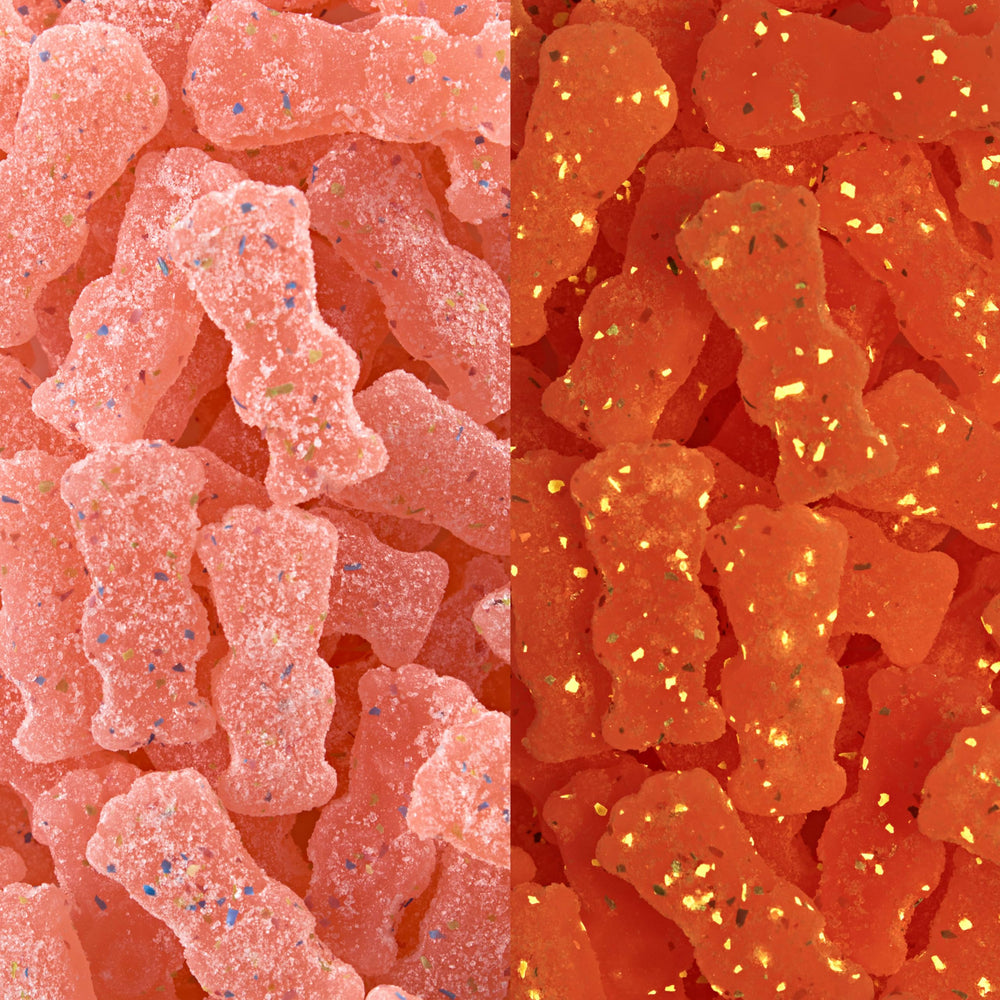 Edible confetti glows under UV light, turmeric-based sparkle without tasting.