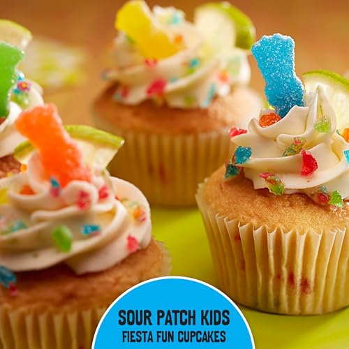Halloween candy stash using Sour Patch Kids as treats.