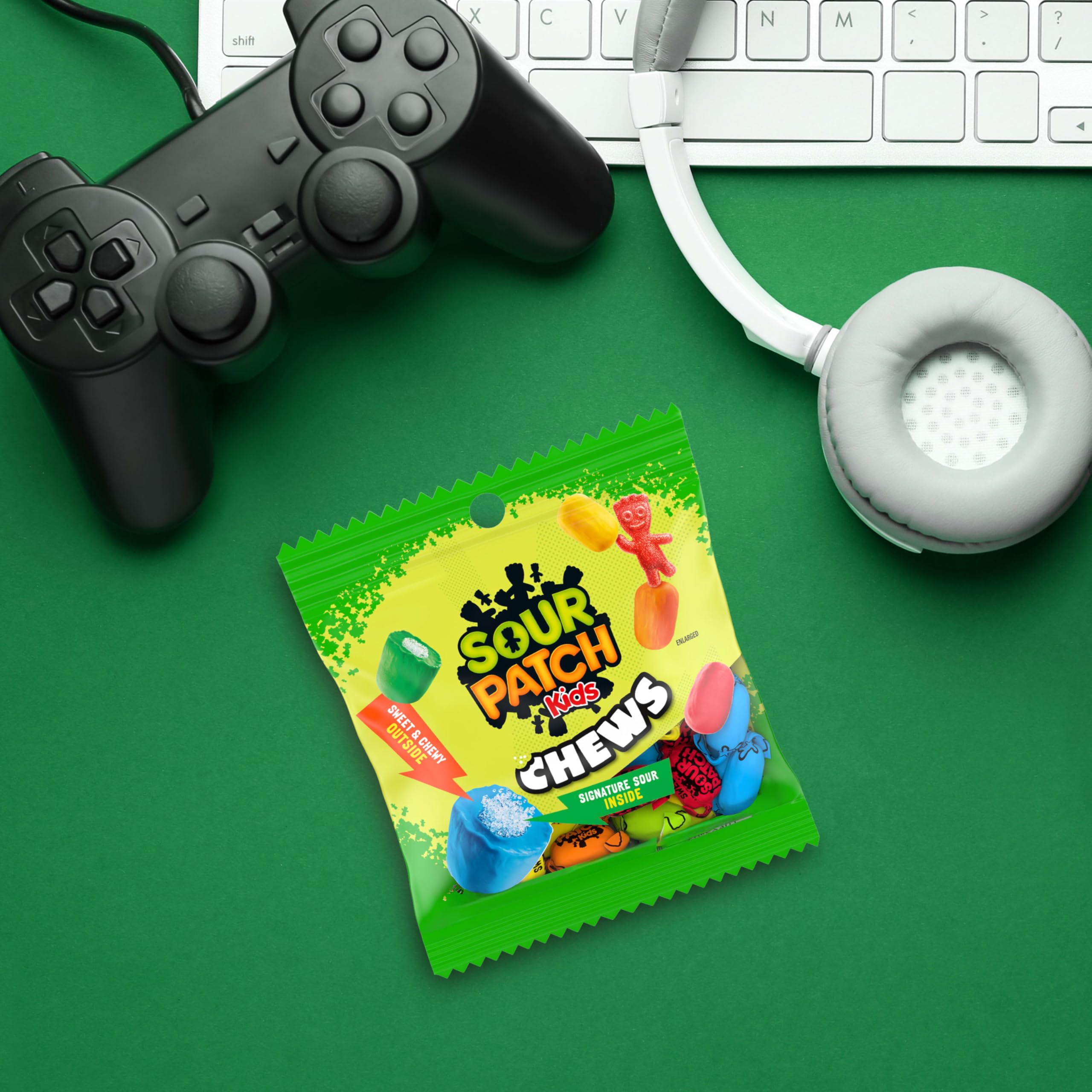 Sour Patch Kids individually wrapped candies easy to stash.