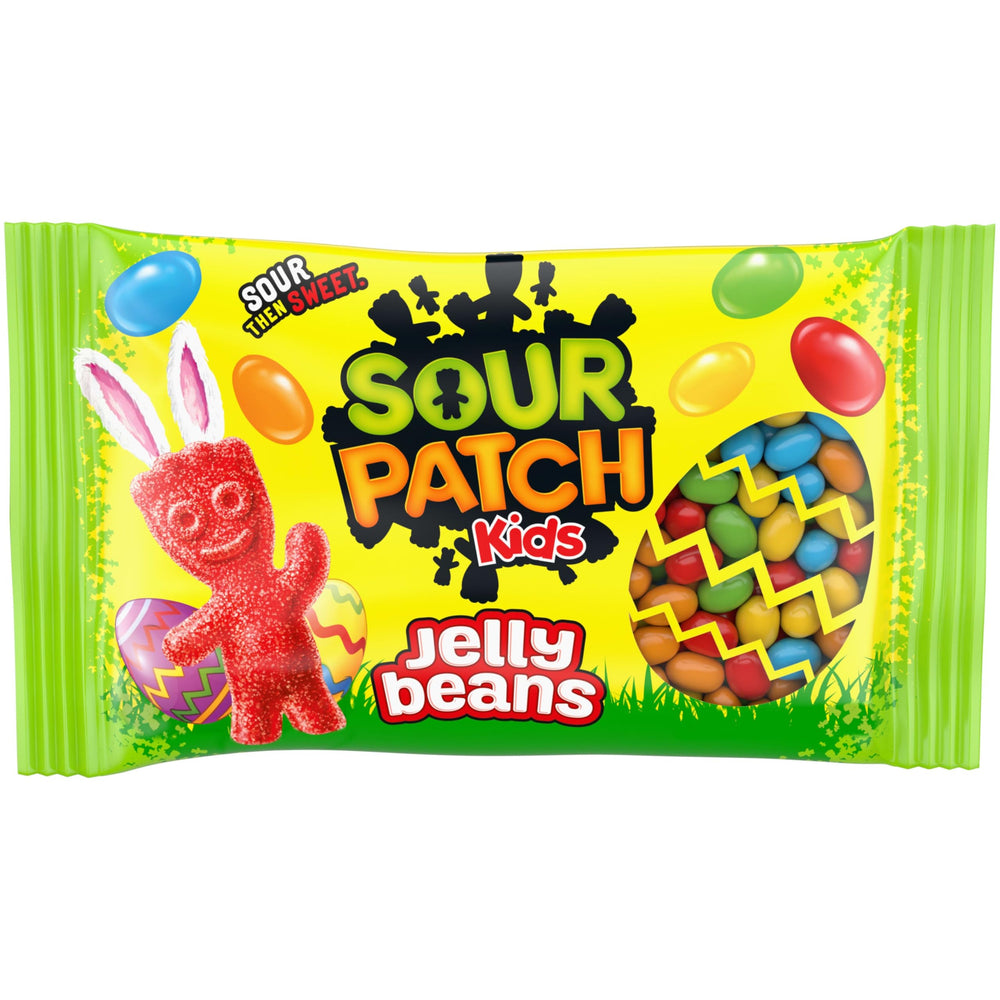 Sour Patch Kids Jelly Beans Easter bag showcasing vibrant colors for gifting