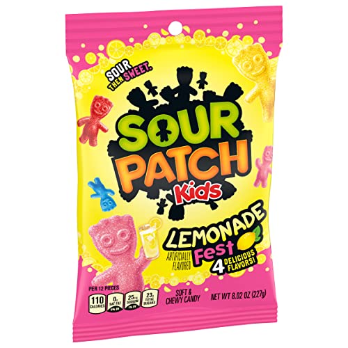SOUR PATCH KIDS Lemonade Fest backpack-friendly candy for school or travel.