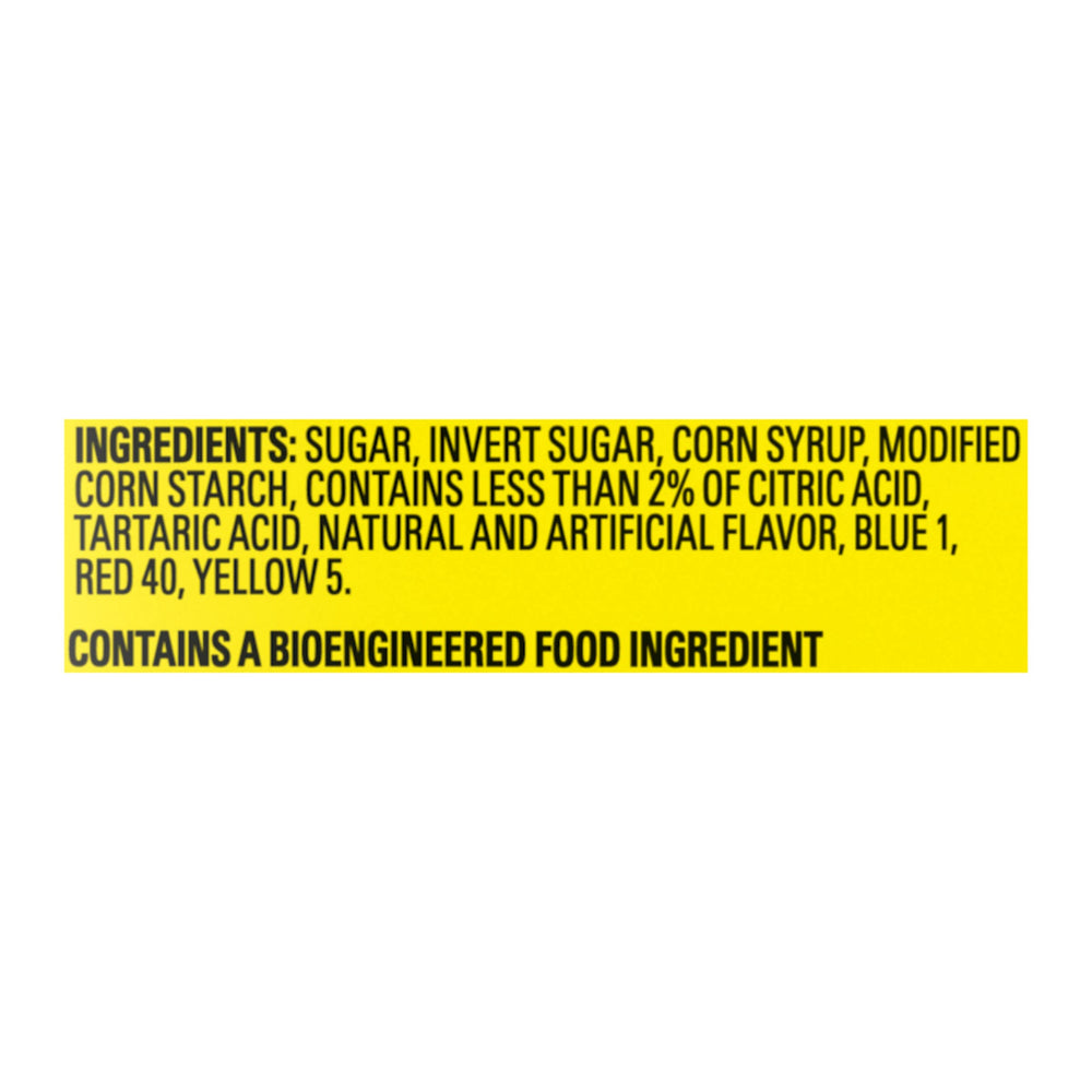 SOUR PATCH KIDS blue raspberry lemonade candy, bright blue visuals for grab-and-go.