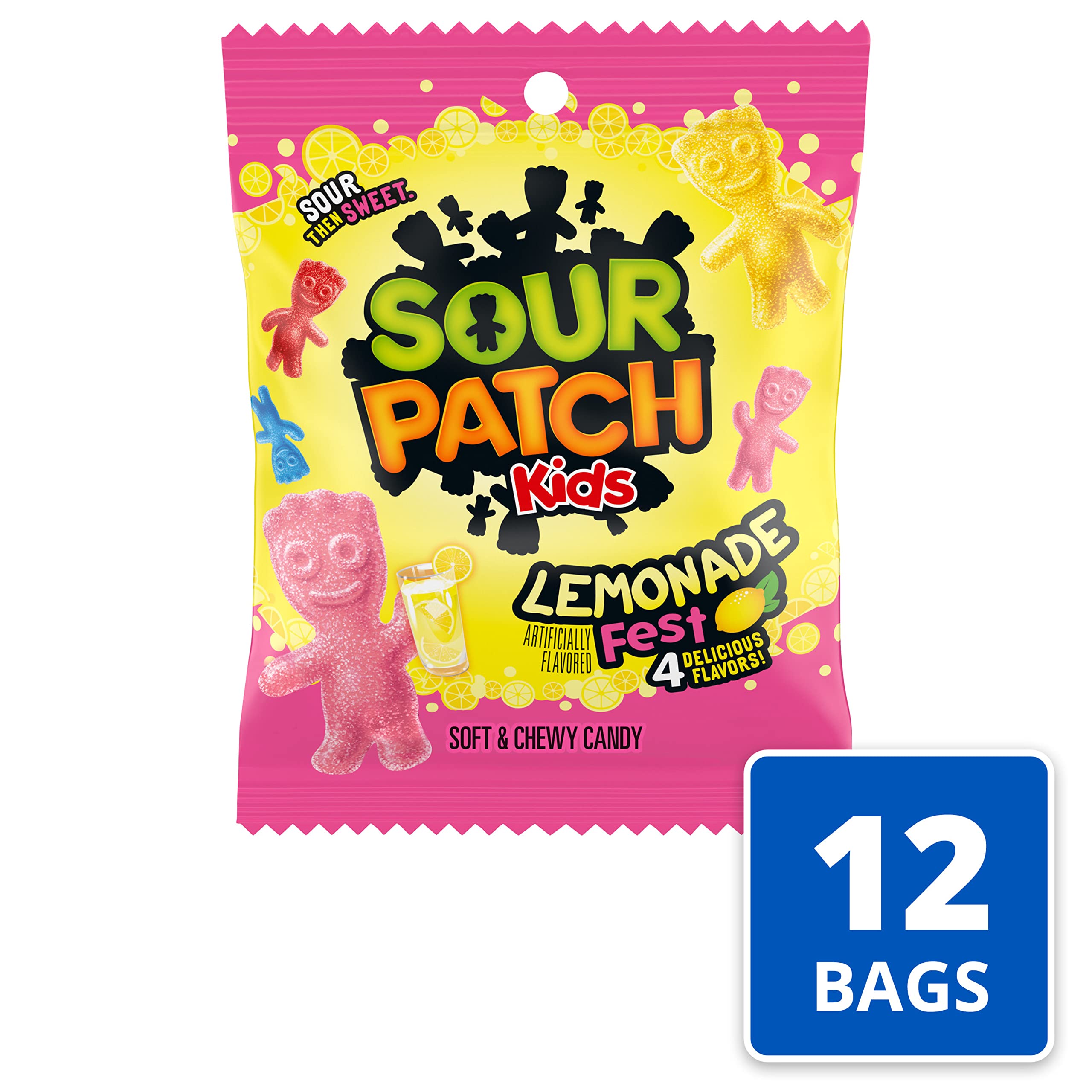 Sour Patch Kids Lemonade Fest flavor strawberry lemonade emphasizes tangy fruit notes