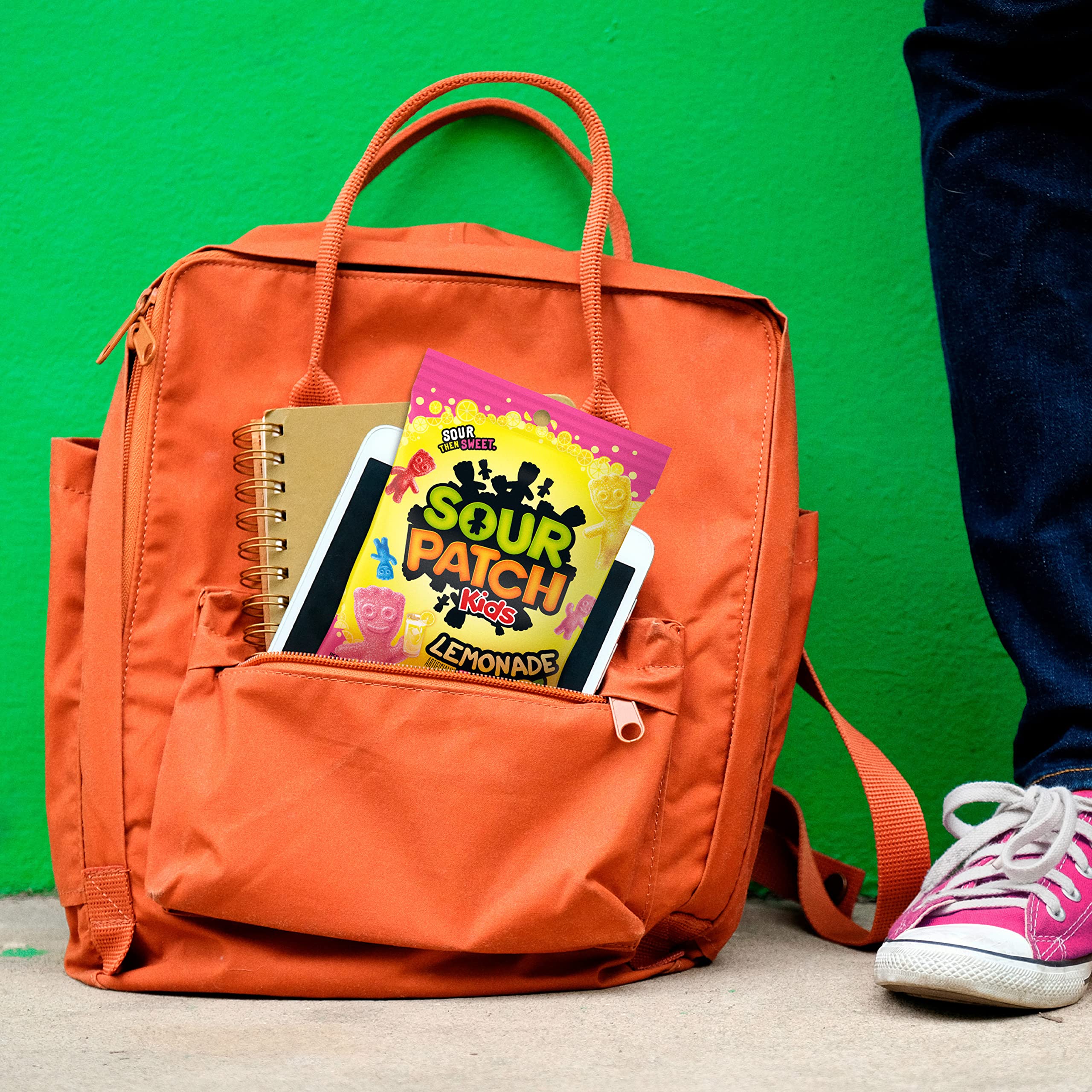 Sour Patch Kids Lemonade Fest portable pouch ideal for purses and backpacks