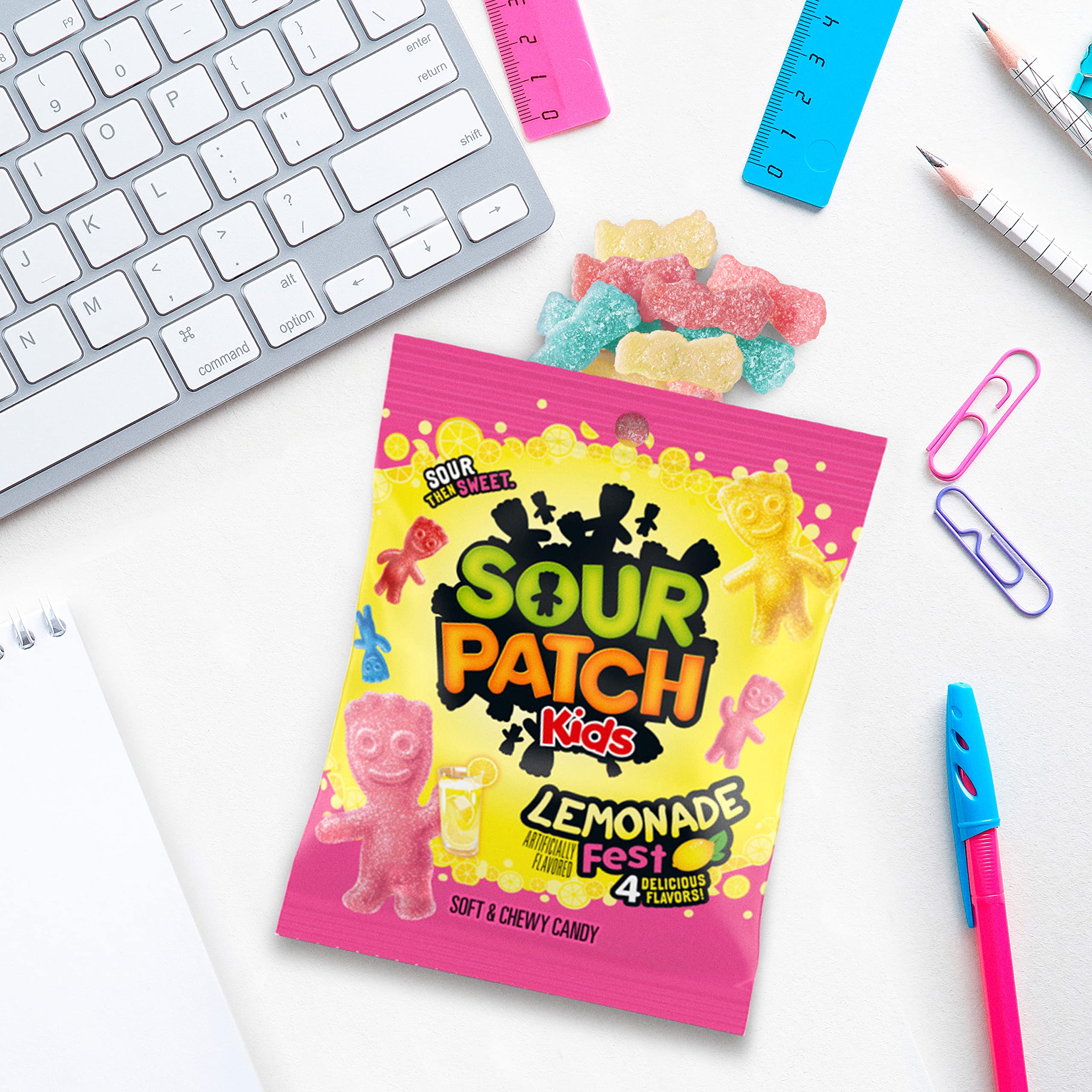 Sour Patch Kids Lemonade Fest snack pack ideal for lunchboxes and purses