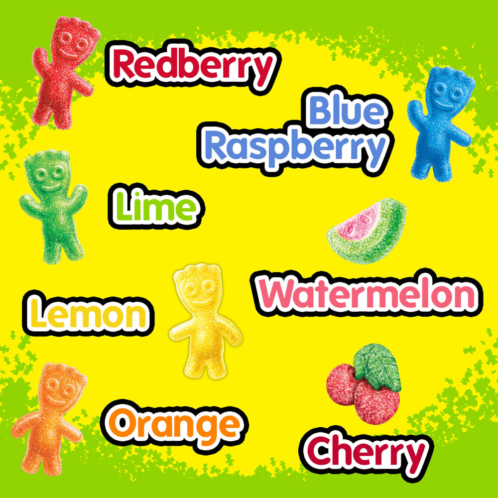 SOUR PATCH KIDS Mini cherry-bunch shapes, cute bites for sharing