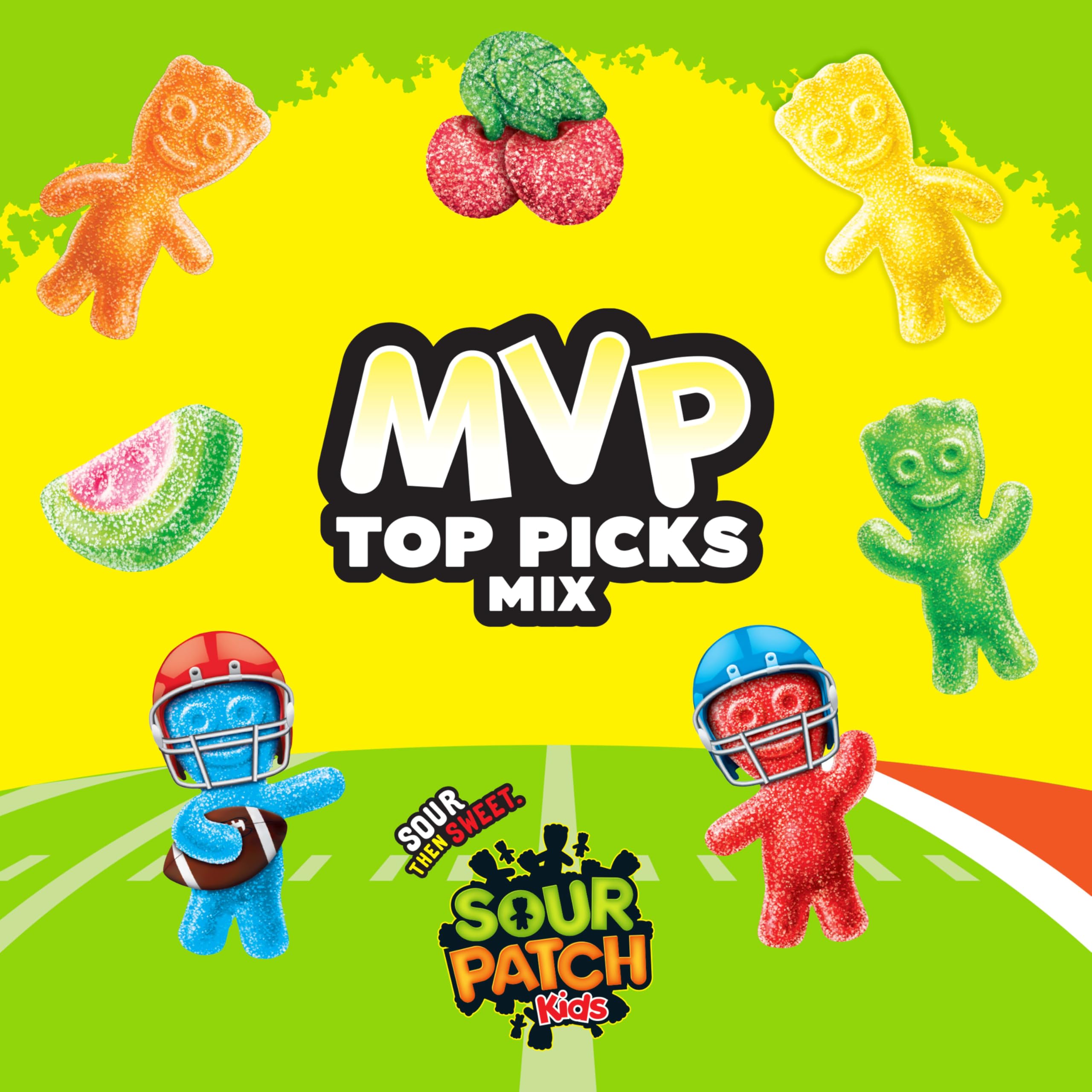 SOUR PATCH KIDS Semi-sour watermelon slices, colorful treats