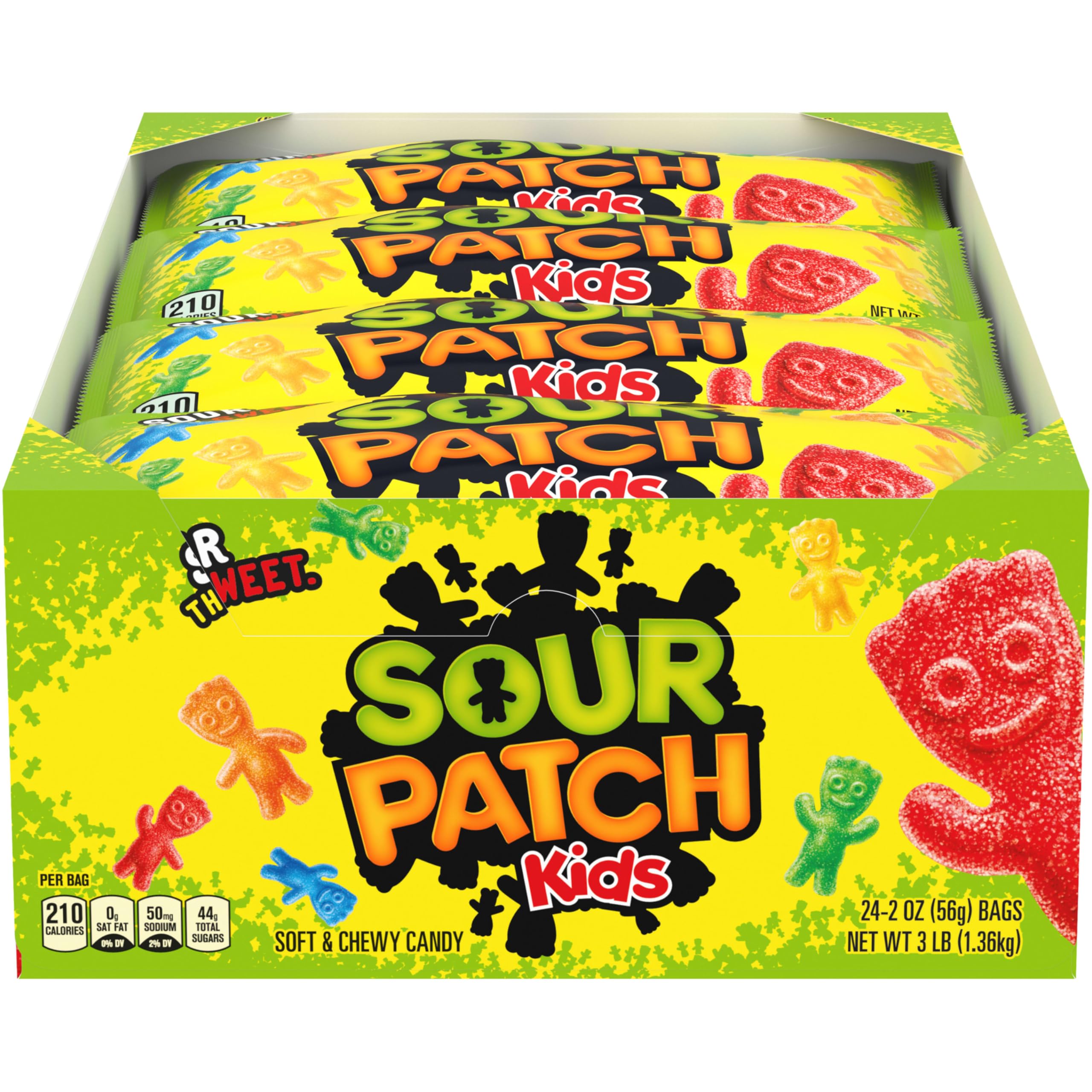 Sour Patch Kids soft chewy candy bulk bags highlight fruity sour-to-sweet flavor