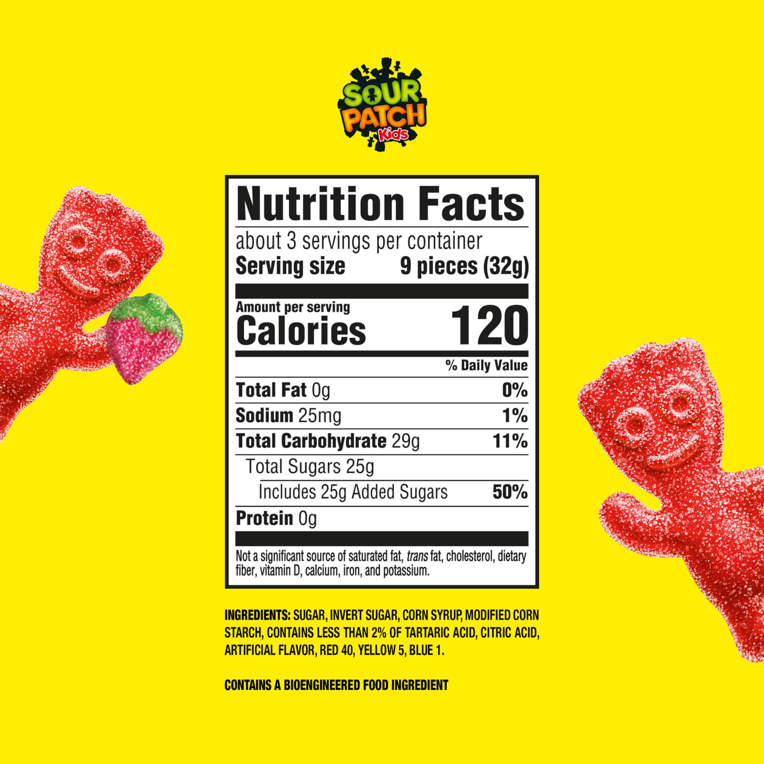 Sour Patch Kids Strawberry gummy treats with tangy twist for movie nights