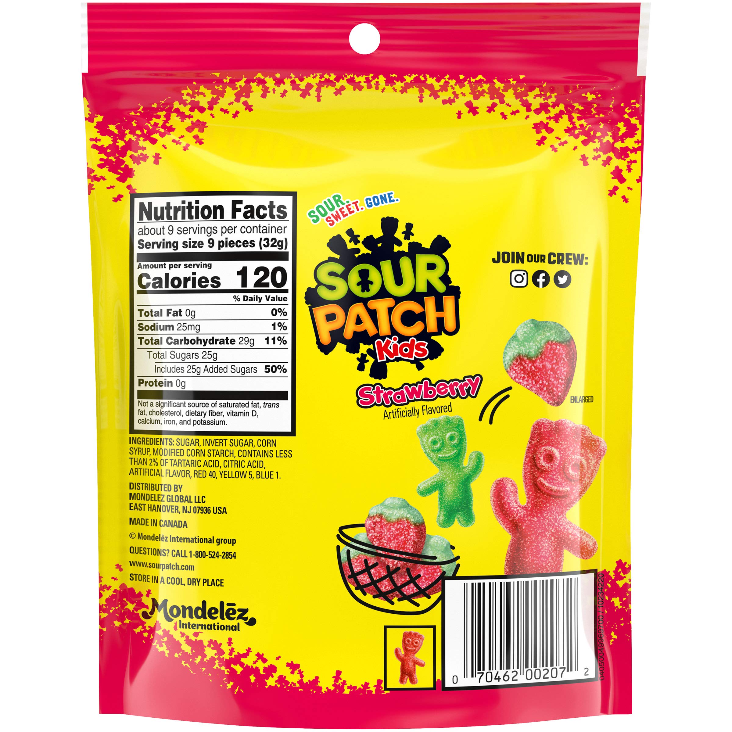 Sour Patch Kids Strawberry party treat in a bag.