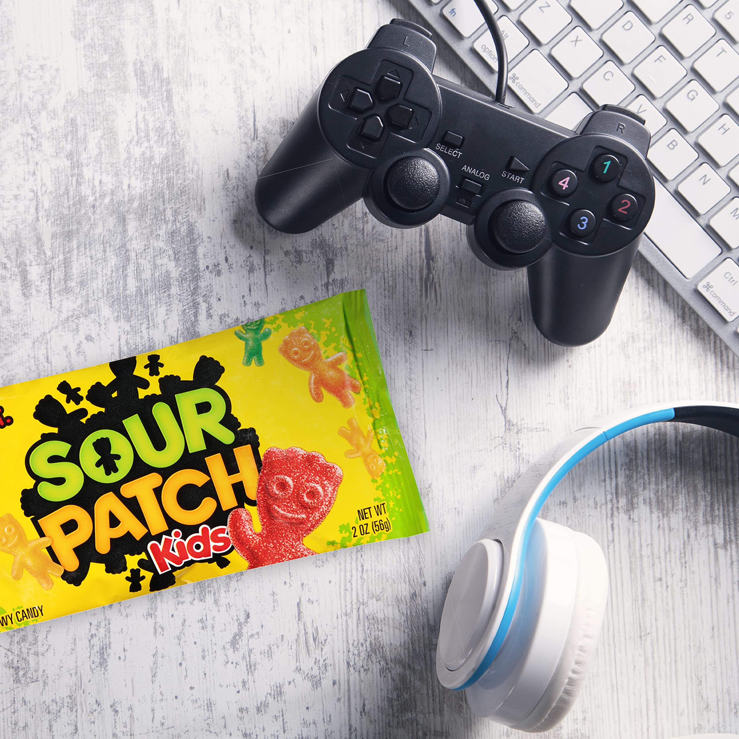 SOUR PATCH KIDS variety pack front view for playful snacking