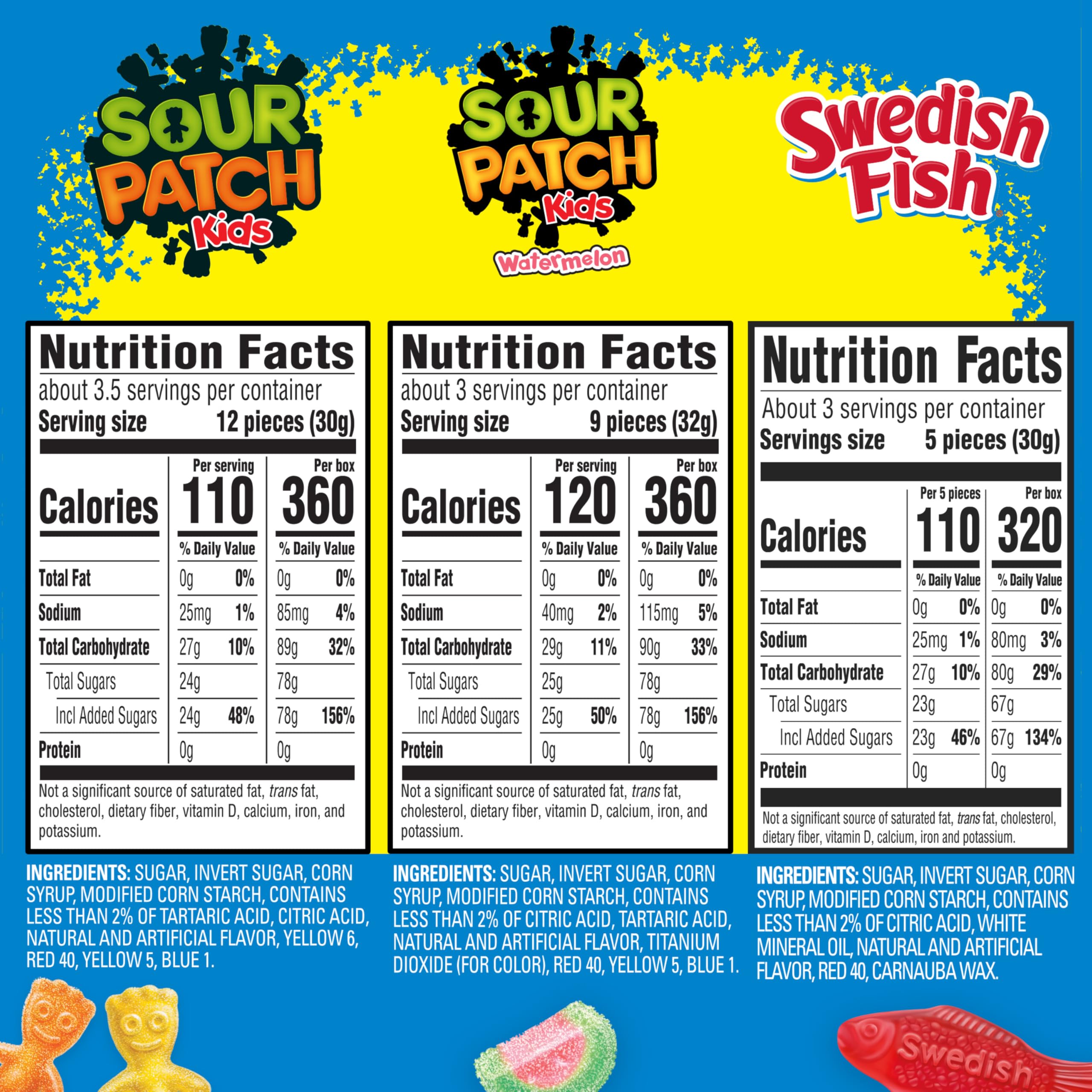 Sour Patch Kids Watermelon Box with fruity summer flavor bites.