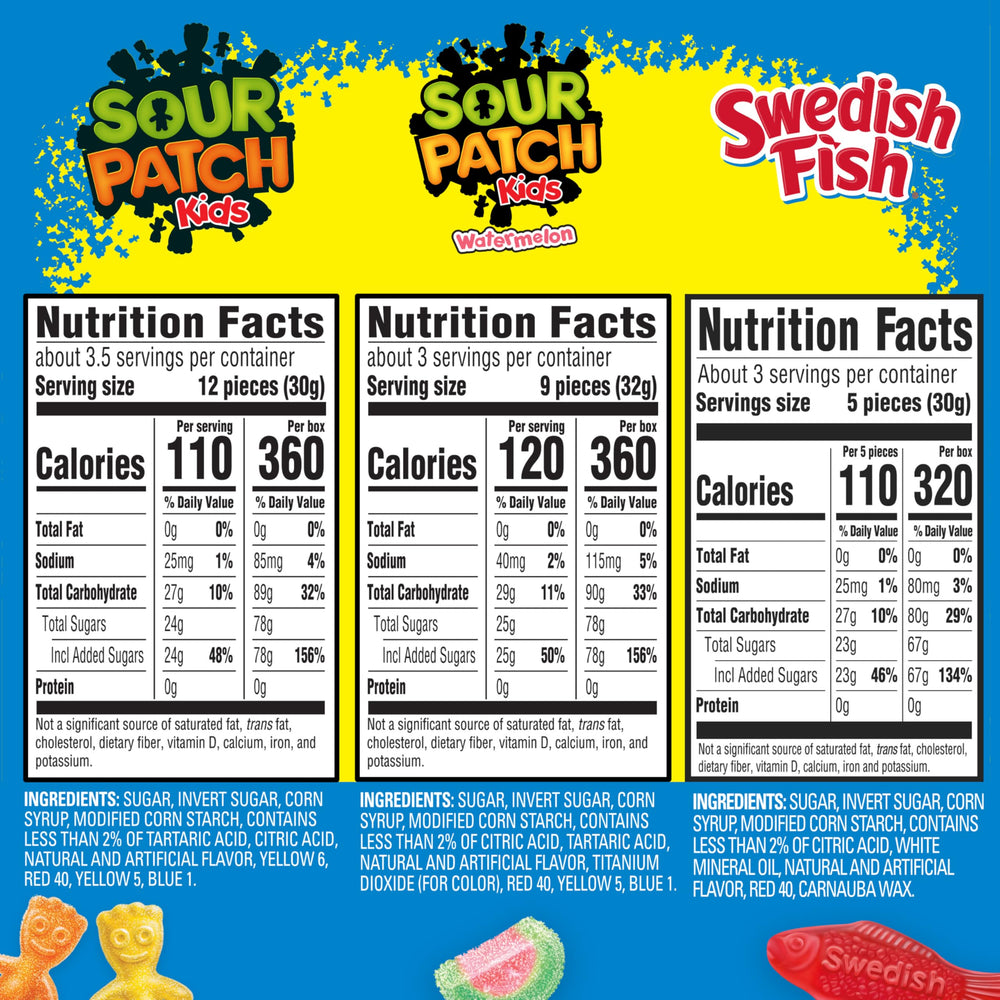 Sour Patch Kids Watermelon Box with fruity summer flavor bites.