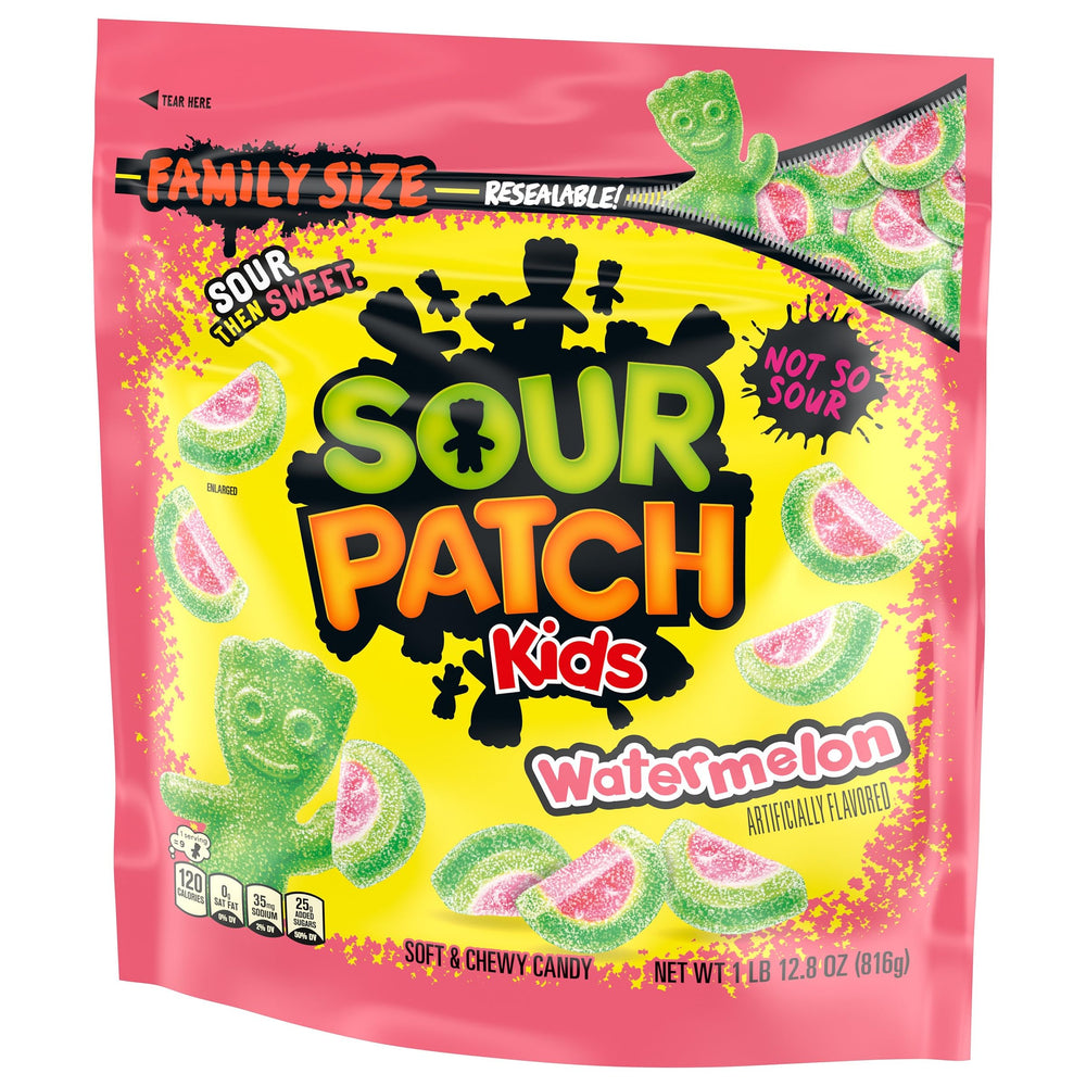 Sour Patch Kids Watermelon fat-free snack option for quick treats.