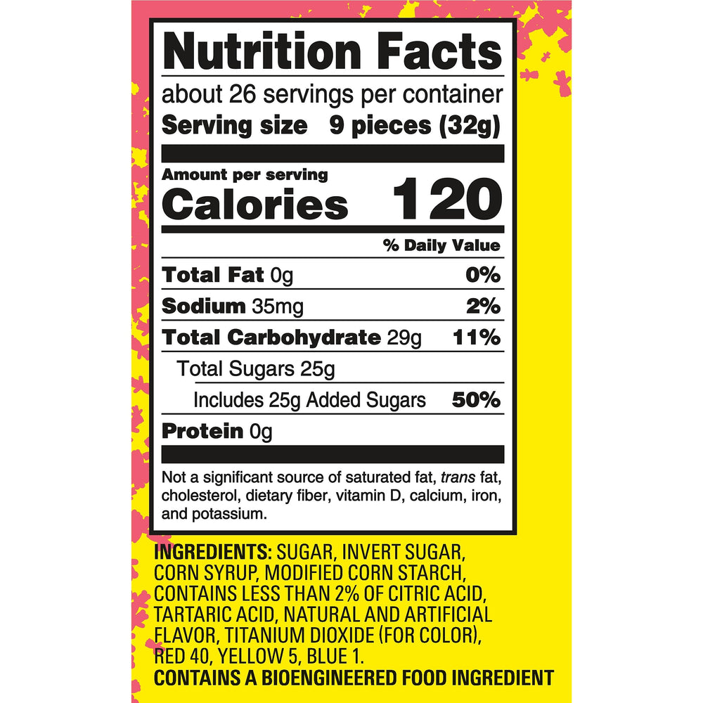 Sour Patch Kids Watermelon candy open bag shows soft texture for quick snacks.