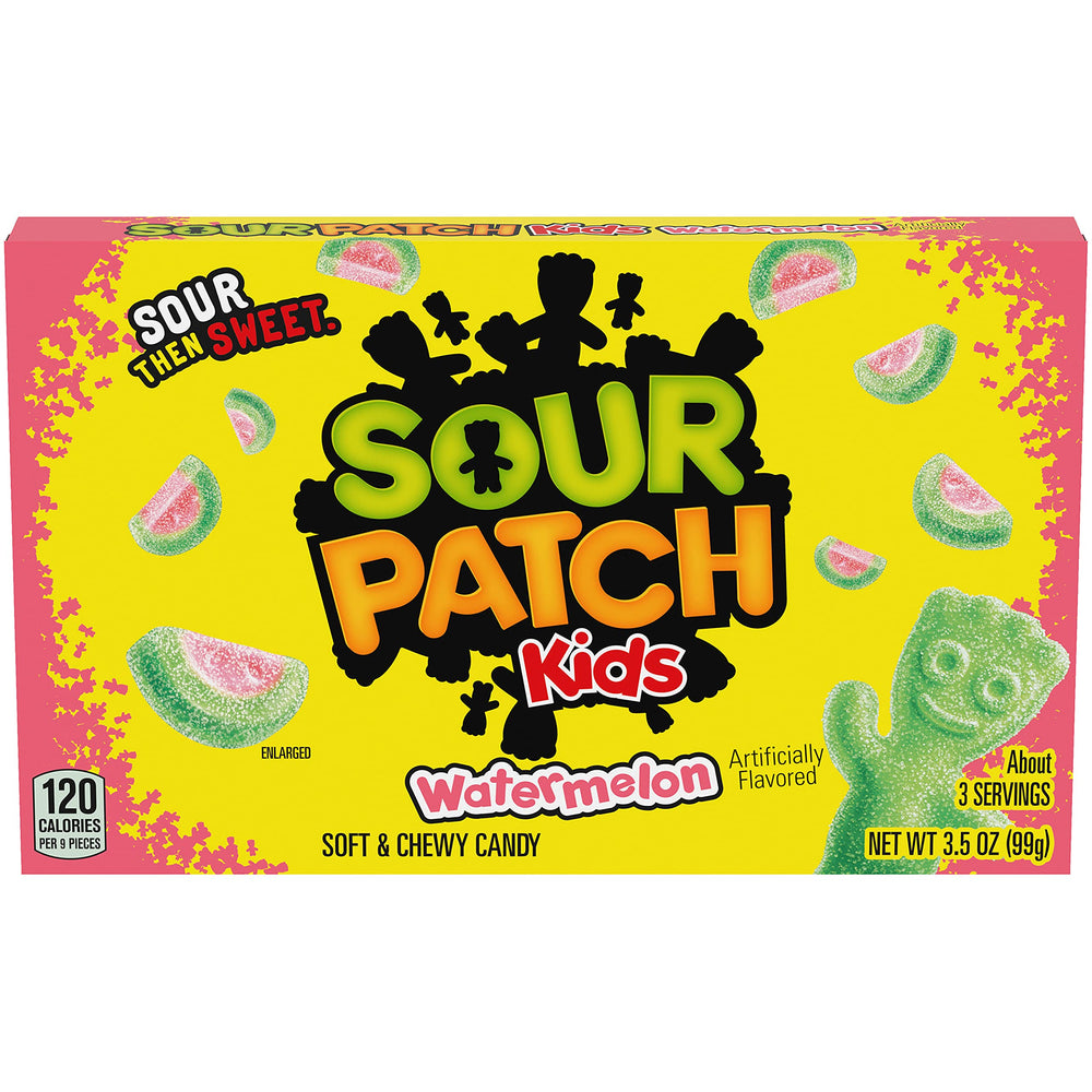 SOUR PATCH KIDS Watermelon packaging sealed keeps candy soft and fresh