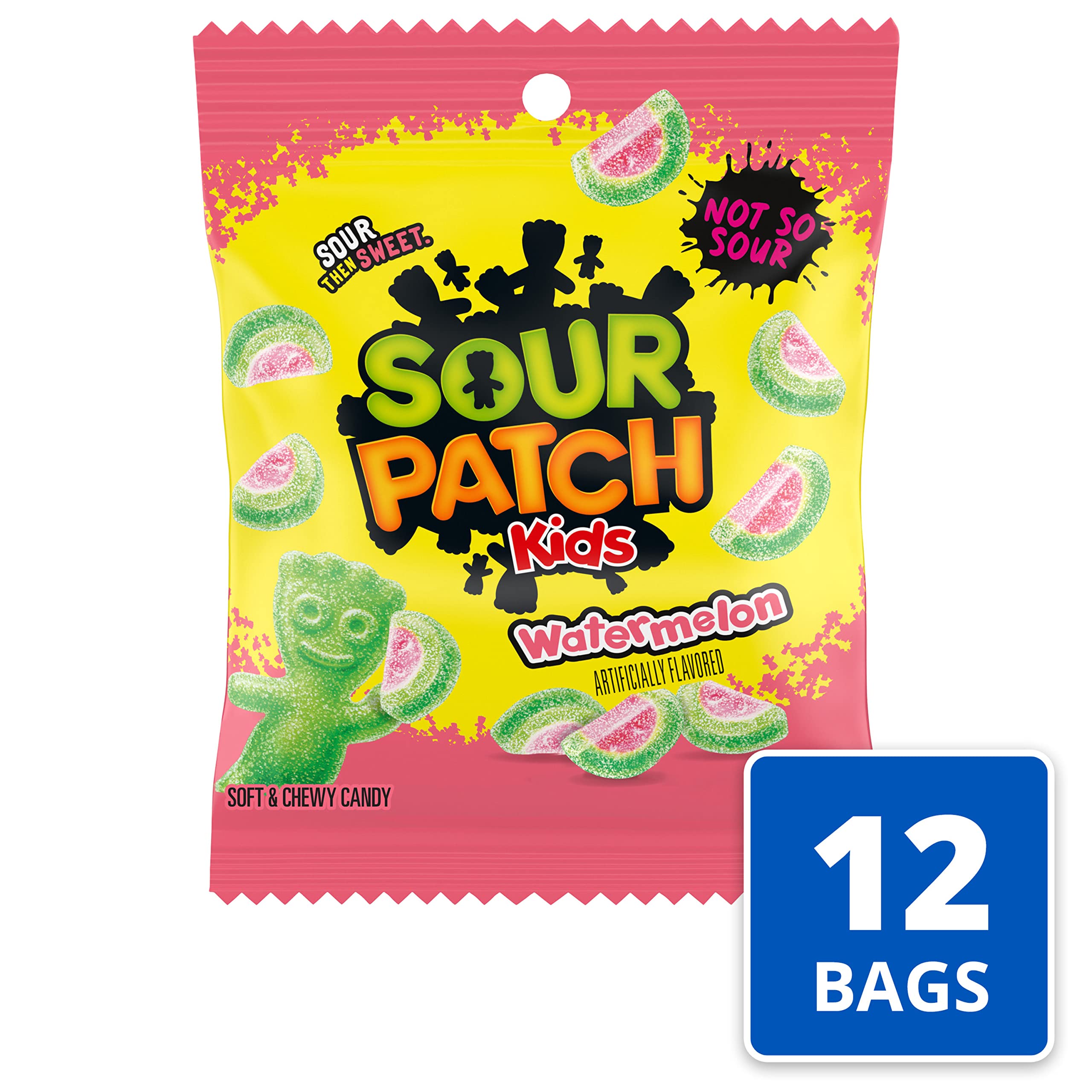 SOUR PATCH KIDS Watermelon sealed freshness bag preserves soft chew