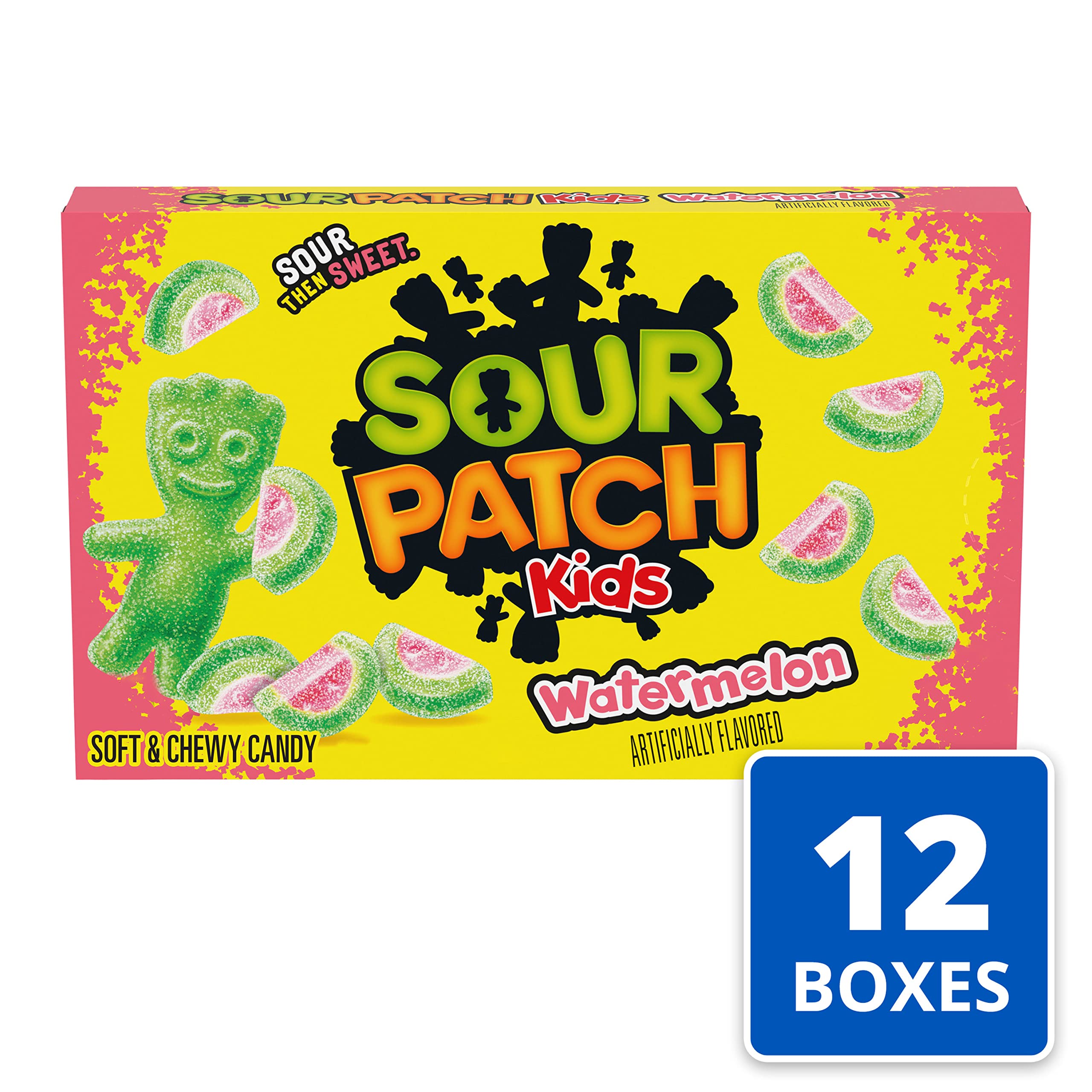 SOUR PATCH KIDS Watermelon slice shape emphasizes fun, fruity snacking