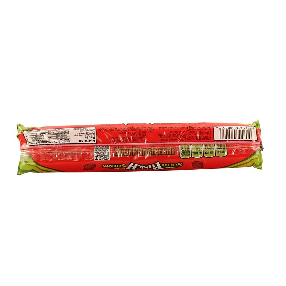 Sour Punch Strawberry Sour Straw on-the-go snack ideal for gatherings