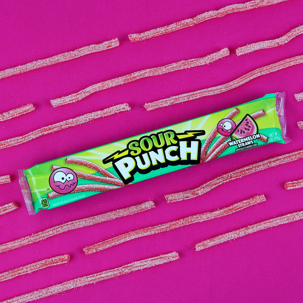 Sour Punch Straws binge-watch companion during TV marathons.