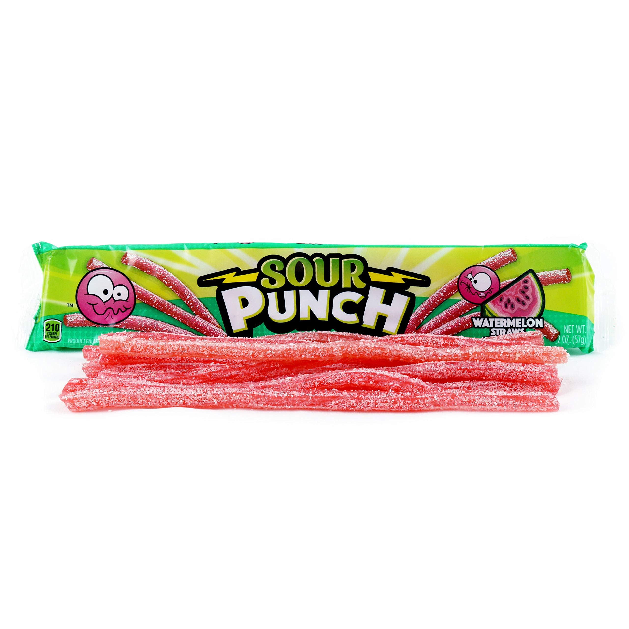 Sour Punch Straws bulk-pack case ready for stocking in pantry or break room.