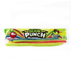 Sour Punch Straws apple flavor delivers a crisp fruit bite.