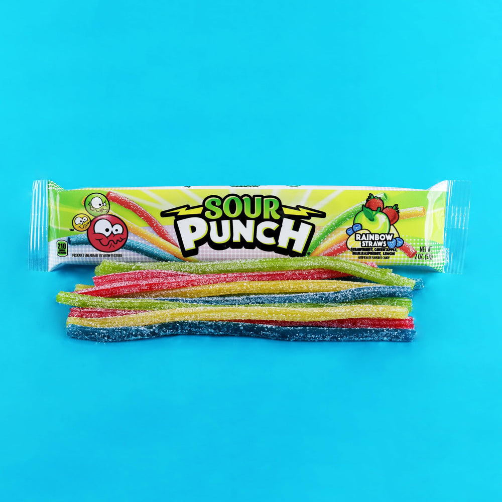Sour Punch Straws lemon flavor adds zesty brightness to gatherings.