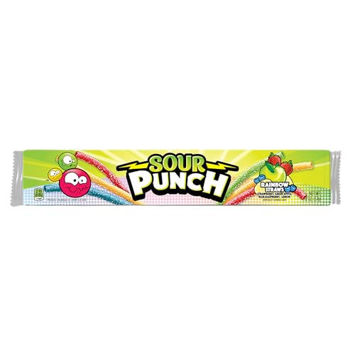 Sour Punch Straws sour-sugar coating delivers a tangy kick for sharing.