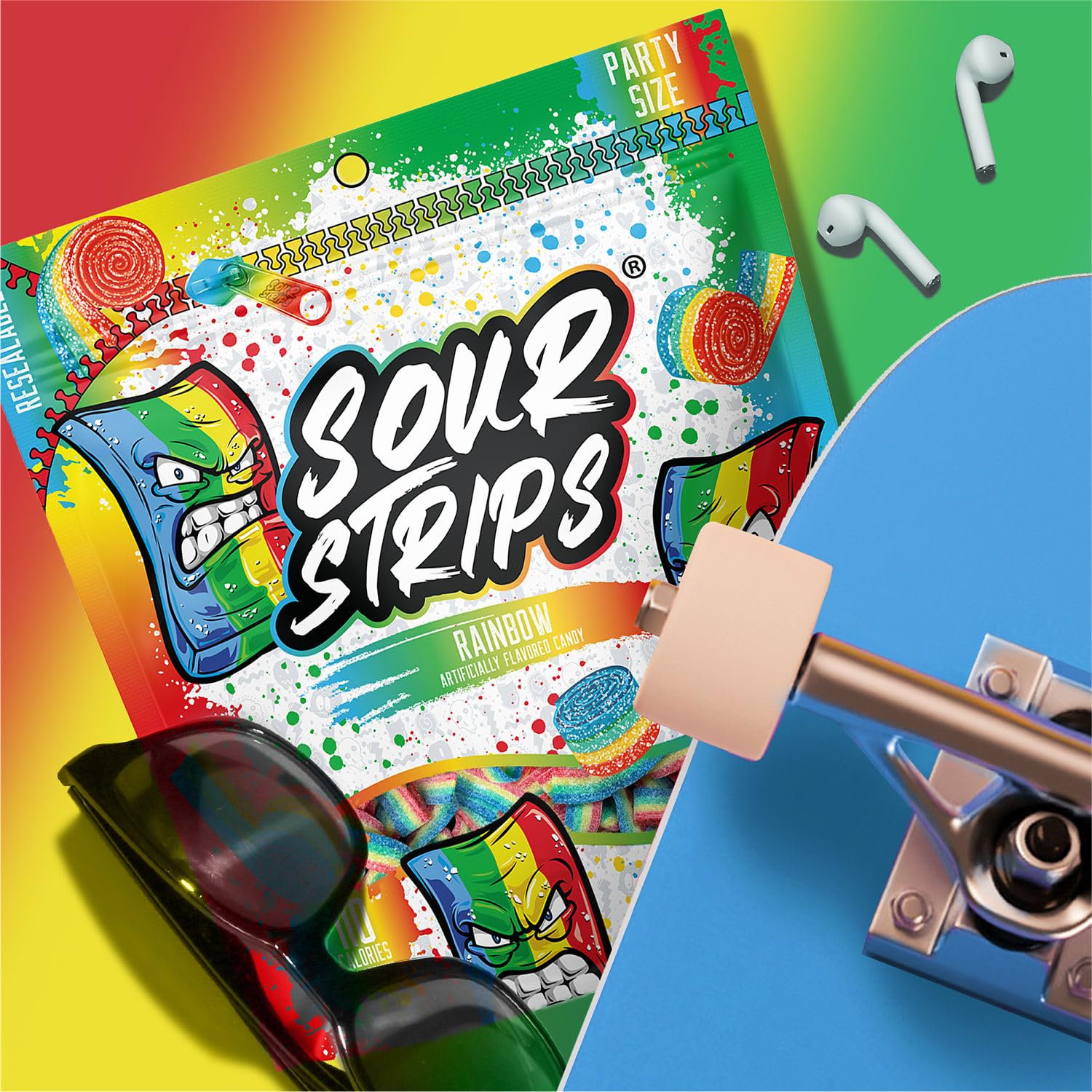 SOUR STRIPS party favor idea for celebrations.