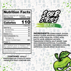 SOUR STRIPS three-pack candy belts ready for sharing.