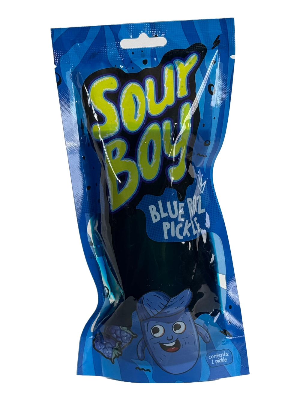 Sourboy Takis Blue Heat, spicy kick pairing with pickle