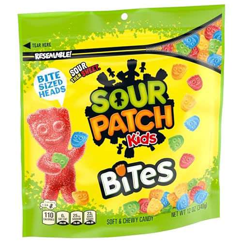 SOUR PATCH KIDS Bites chewy texture up close for sensory appeal