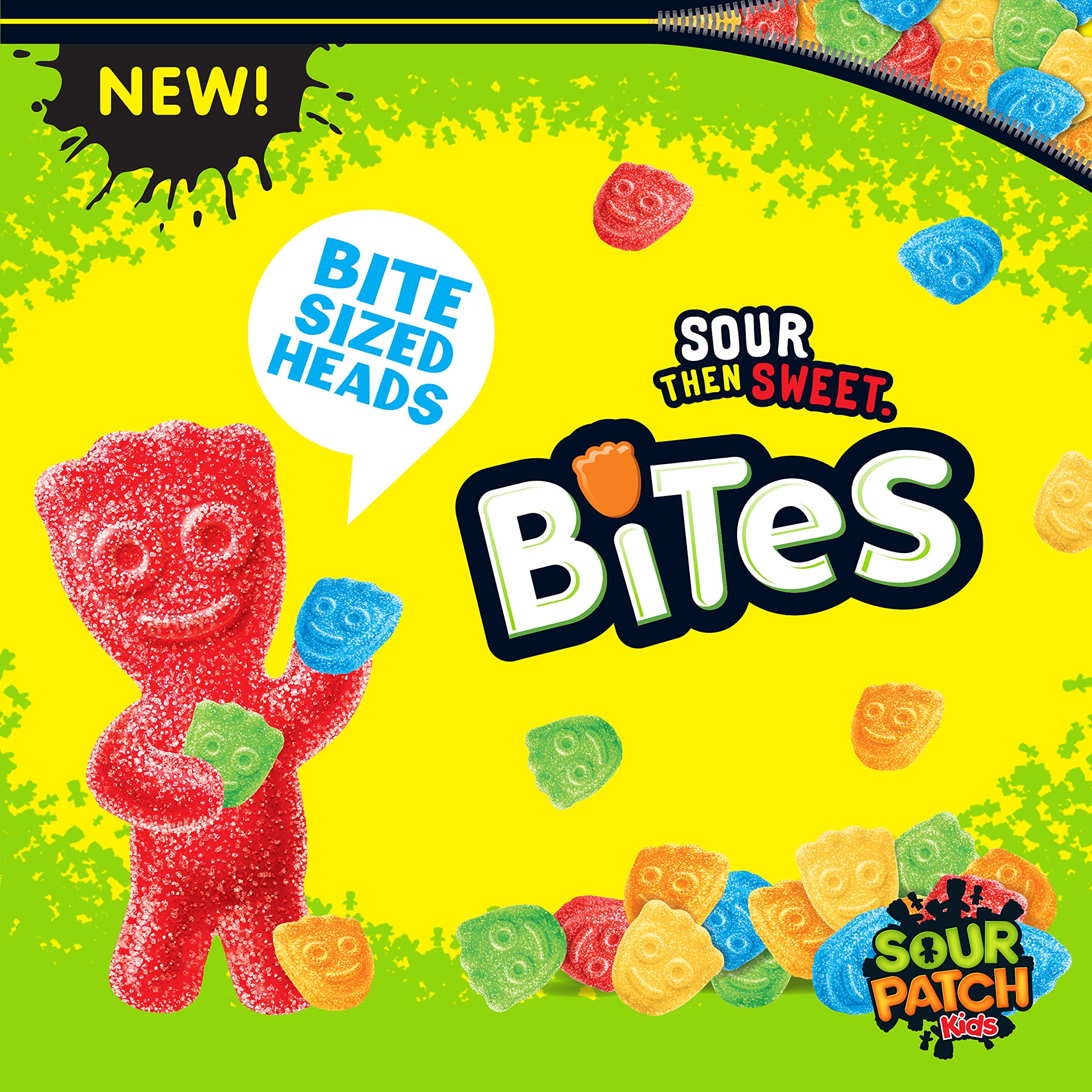 SOUR PATCH KIDS Bites on desk drawer setup for a convenient desk-snack