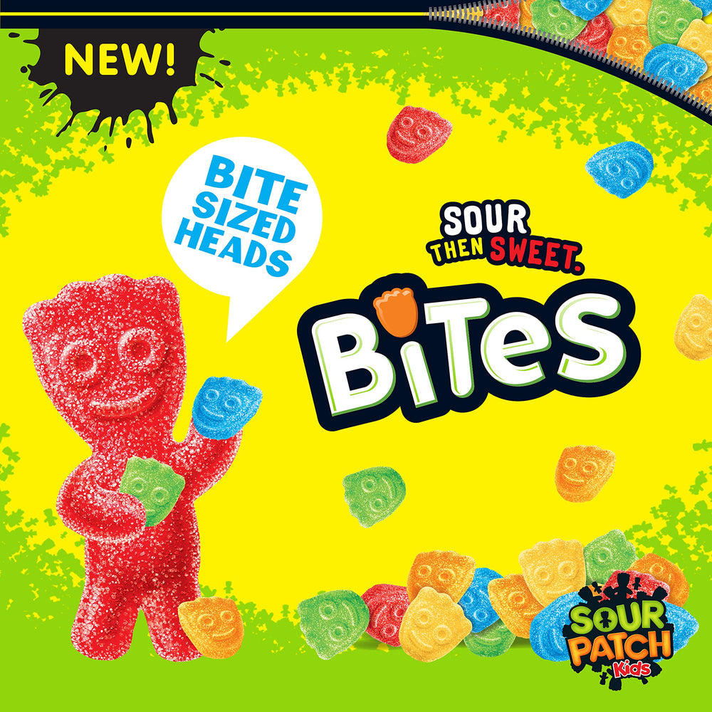 SOUR PATCH KIDS Bites on desk drawer setup for a convenient desk-snack