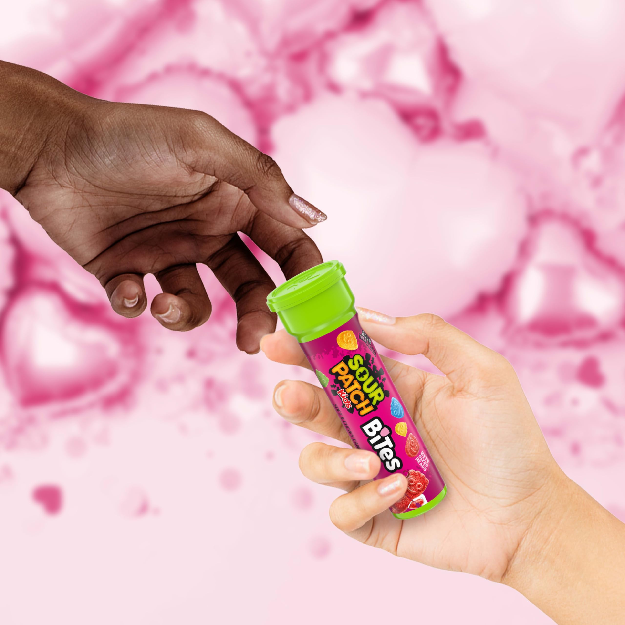 Sour Patch Kids Bites in lunchbox, convenient snack for school.