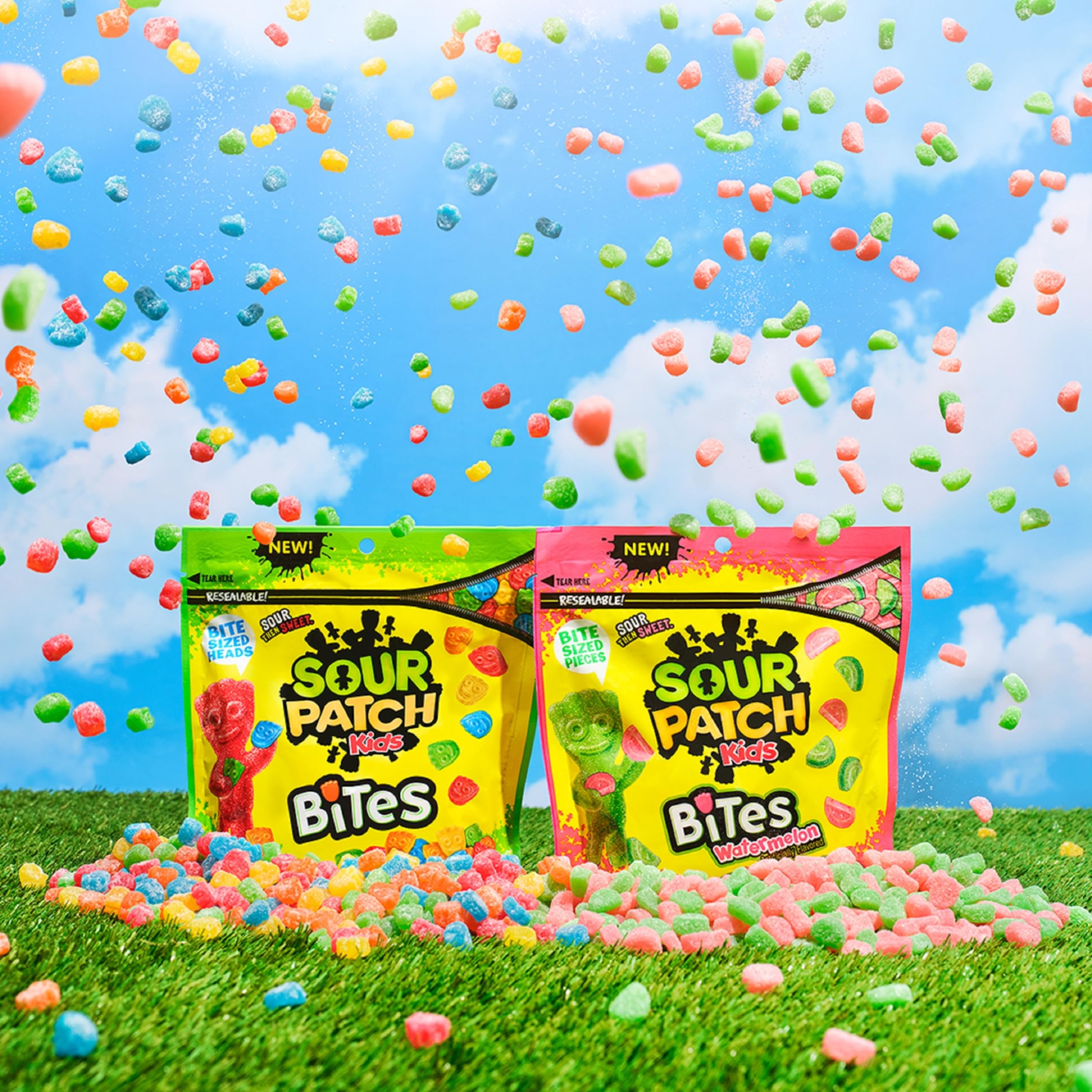 SOUR PATCH KIDS Bites resealable bag keeps texture and flavor fresh