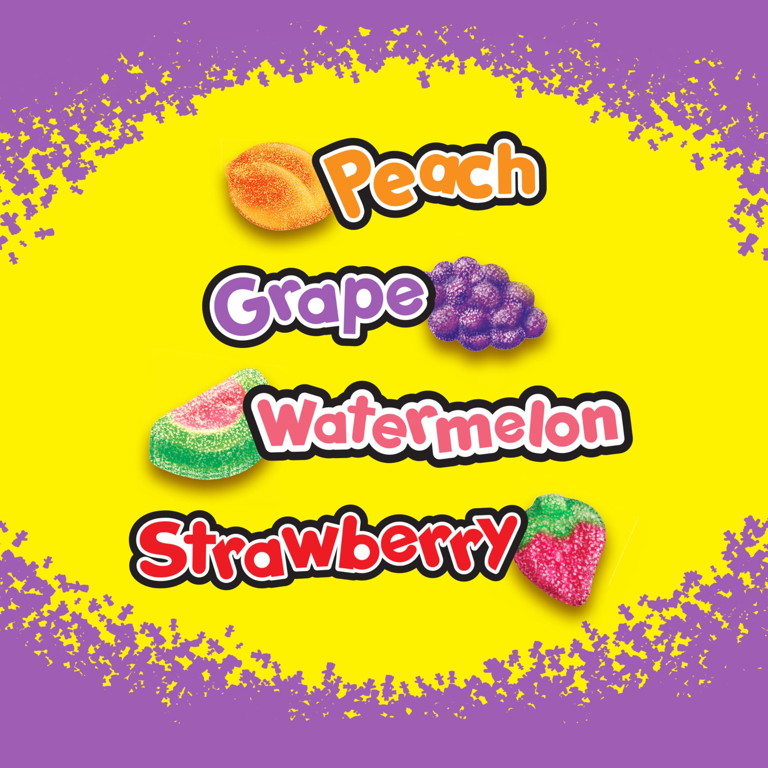 SOUR PATCH KIDS Strawberry candies offer playful shapes for parties.