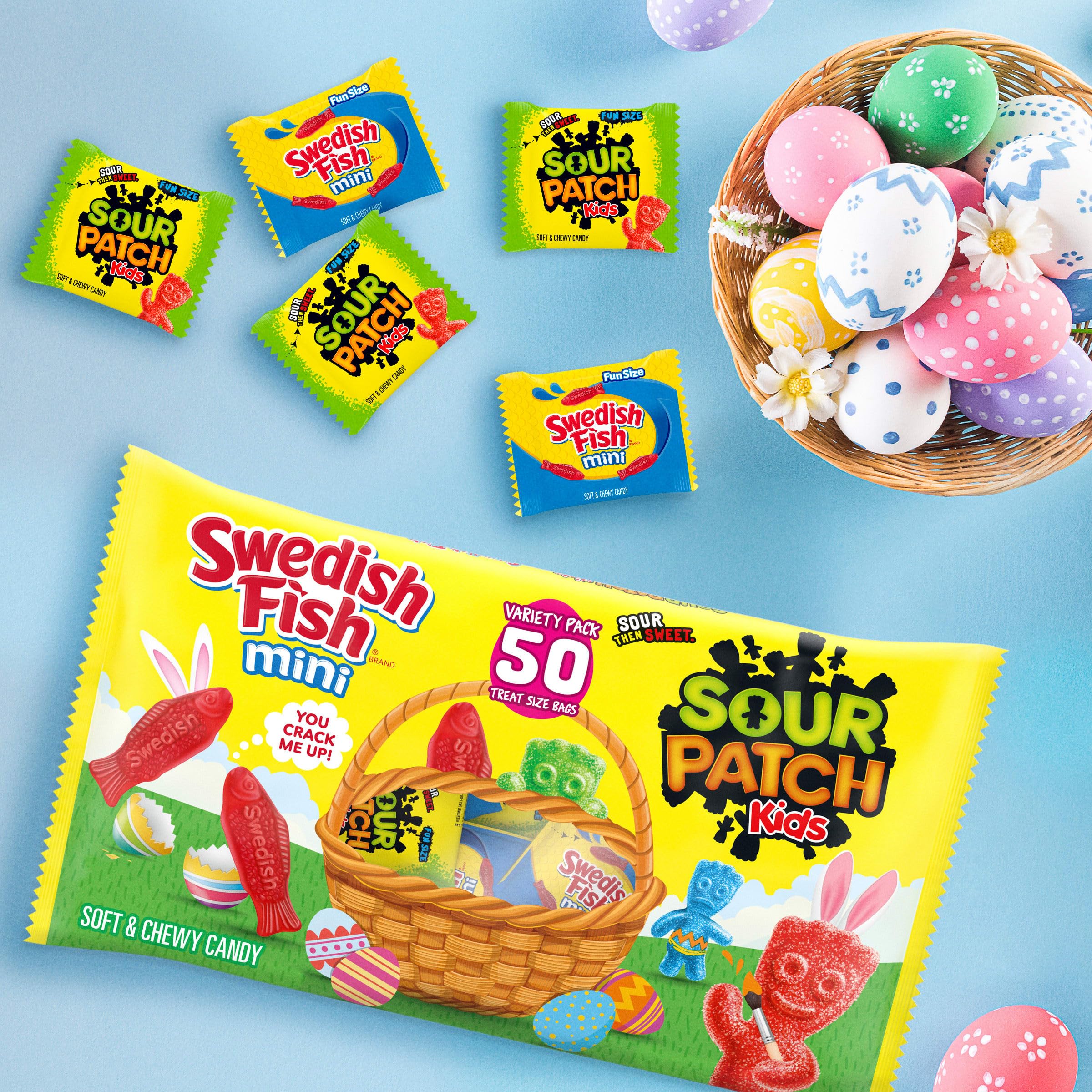 Sour Patch Kids individually sealed Easter snack pack for gifting