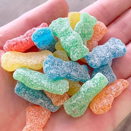 Sour Patch Kids soft chewy texture close-up