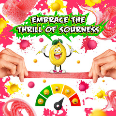 SourZap candy buffets setup featuring berry-flavored gummies
