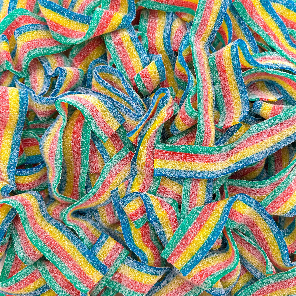 SourZap Sour Belts 8oz pack ready for snacking.