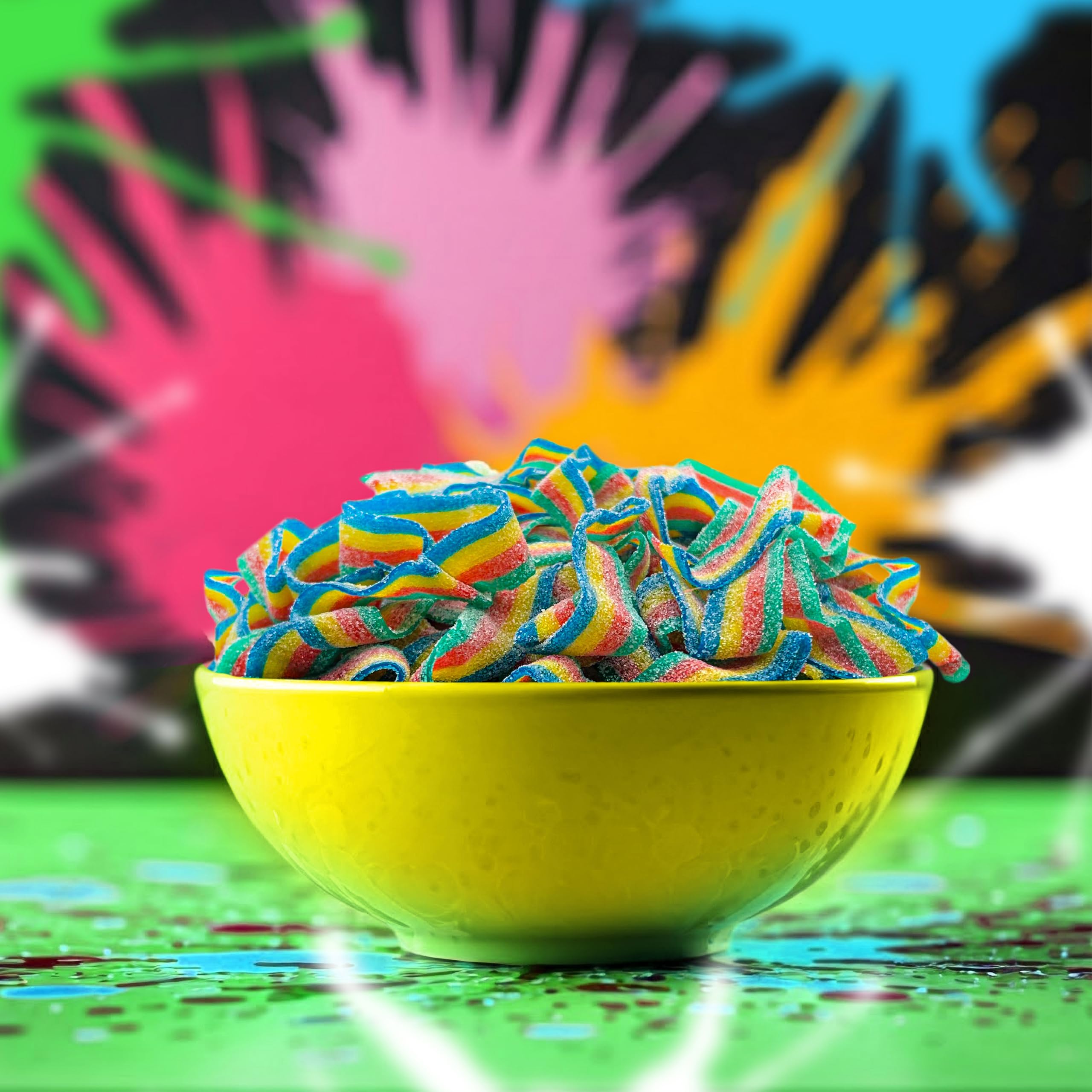 SourZap Sour Belts ice cream topping option.