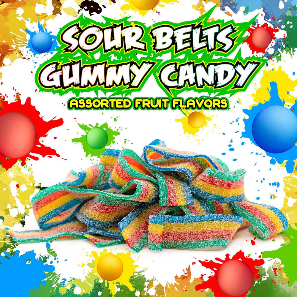 SourZap Sour Belts party platter setup with color.