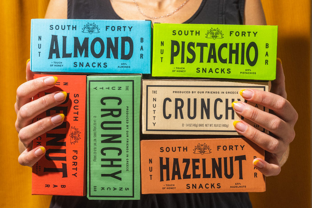South 40 Cashew Bar on kitchen counter evokes healthy snack routine
